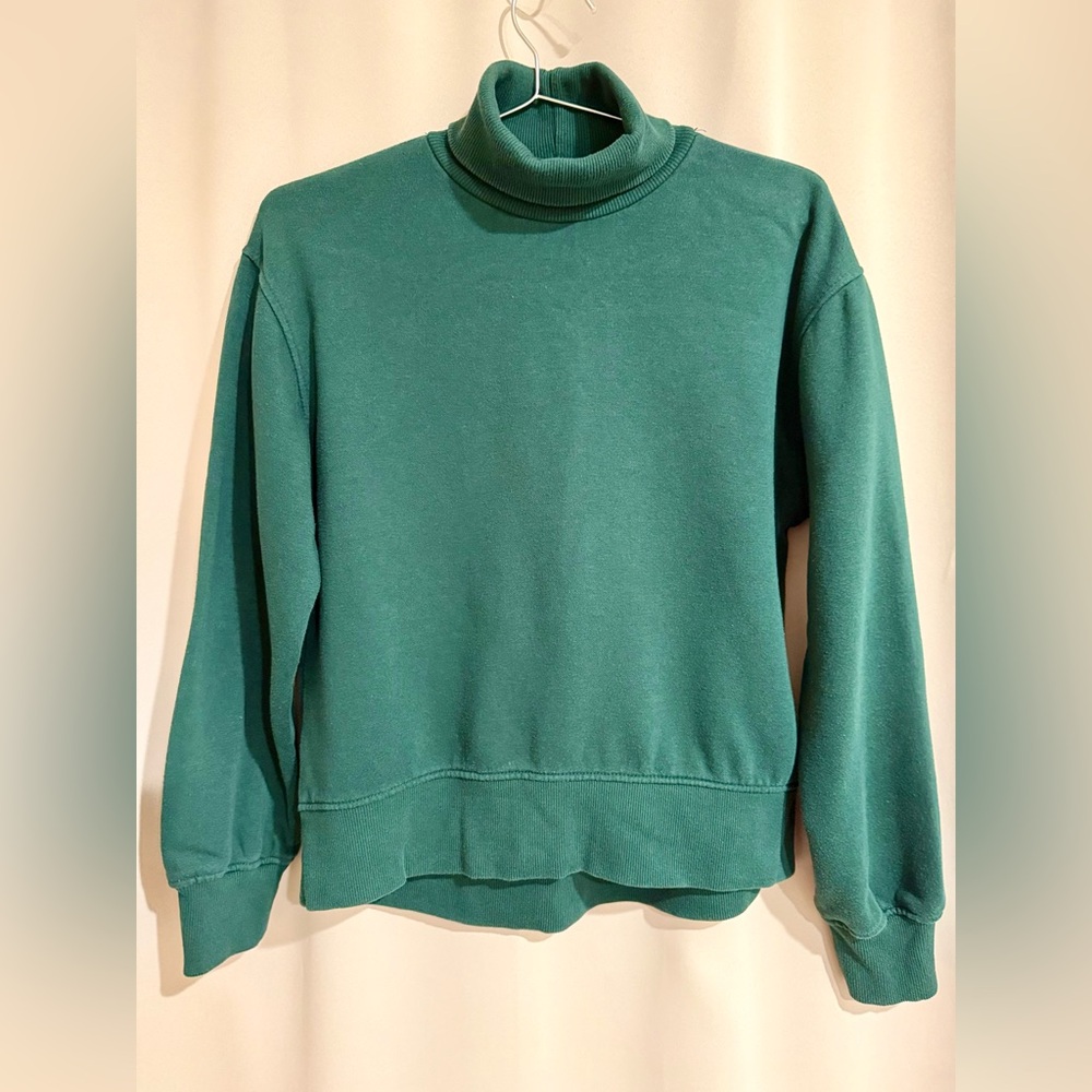 Zara Green Turtleneck Sweater